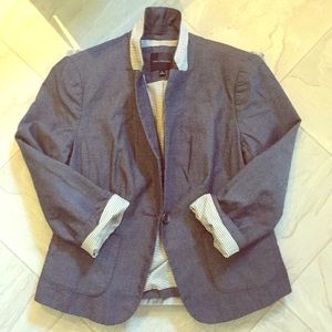 💜LAST CHANCE💜 The Limited Chambray Dot Blazer